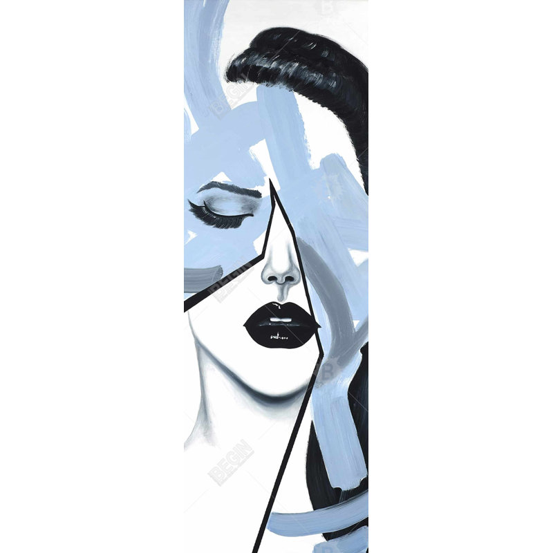 «Abstract Blue Woman Portrait» sur