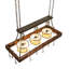 60" Long Steamboat 3 Light Pot Rack