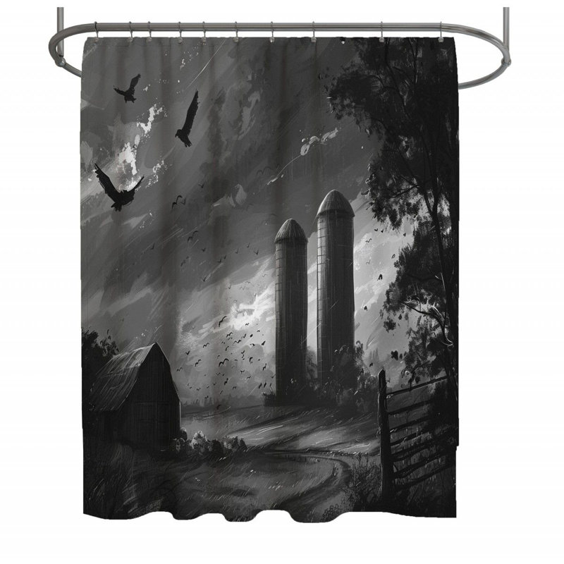 Rural Shower Curtain, 83"H x 70"W