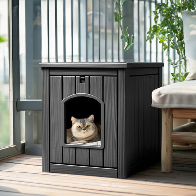 Maison de chat imperméable pour l'extérieur
