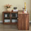 Bureau en L en noyer avec armoires de rangement-1745593611
