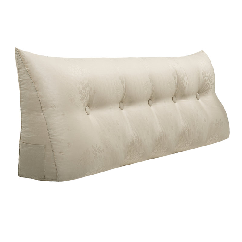 Coussin de tête de lit confortable, Grand lit, Beige clair