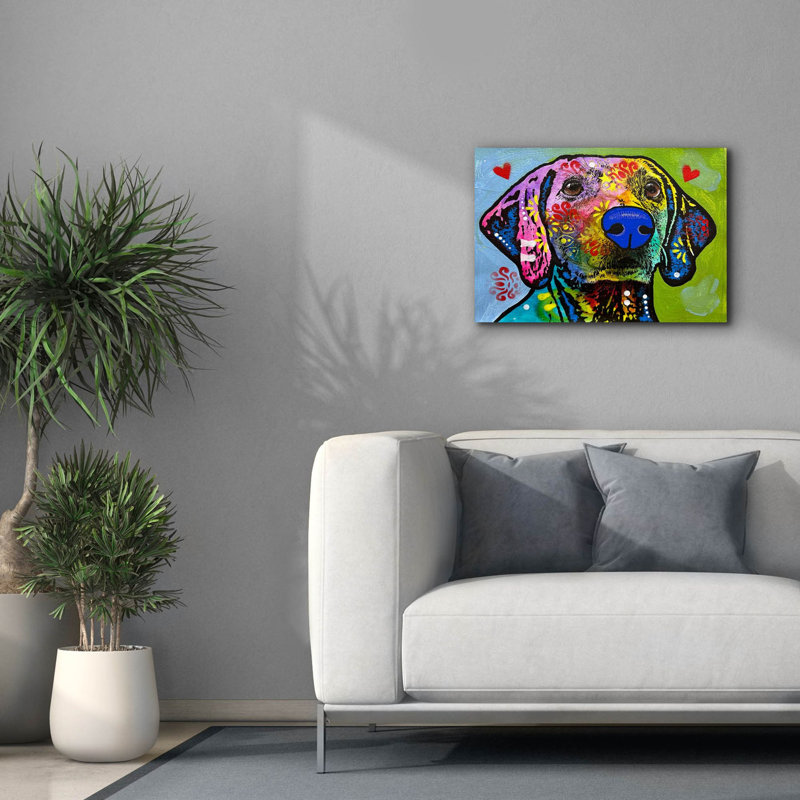 'Atten Hup' by Dean Russo Canvas Wall Art, 18" H x 26" W x 0.75" D
