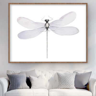 Libellule délicate - reproduction encadrée pour la décoration intérieure