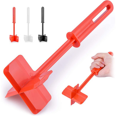 Simple Craft Meat Chopper - Meat Masher, Ground Beef Masher, Hamburger Chopper Utensil - Red