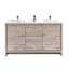 Ensemble de meuble-lavabo double 59 po Tulughan-1053639369