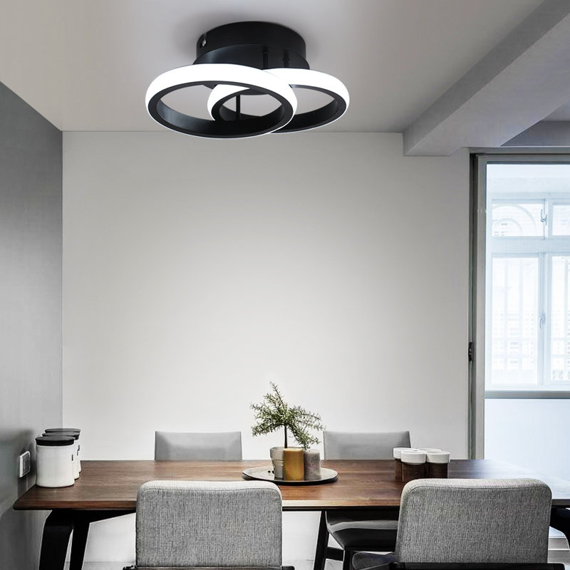 Aalaysia Flush Mount, White, Cool White