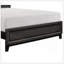 Mobilier de chambre à coucher contemporain de style moderne avec ligne grise et grand lit 1pc