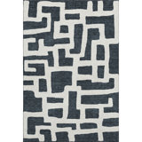 Premium Machine Washable Prisco Black Rug