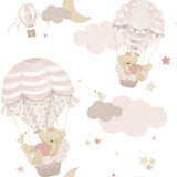 Little Explorers 2 Hot Air Balloons Wallpaper Roll