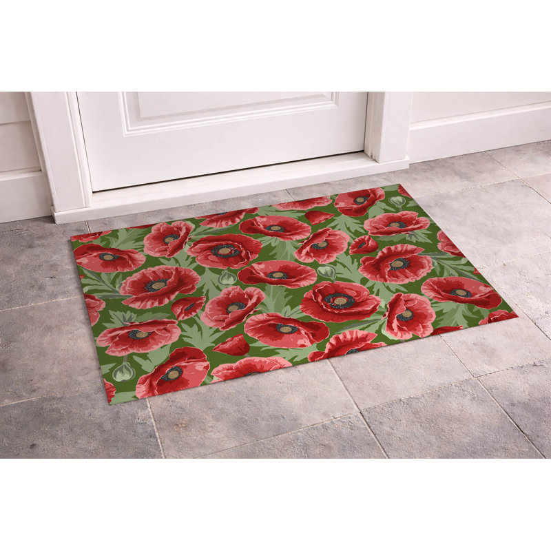 Paillasson Poppie, À feuilles persistantes, L 34 po x L 21 po