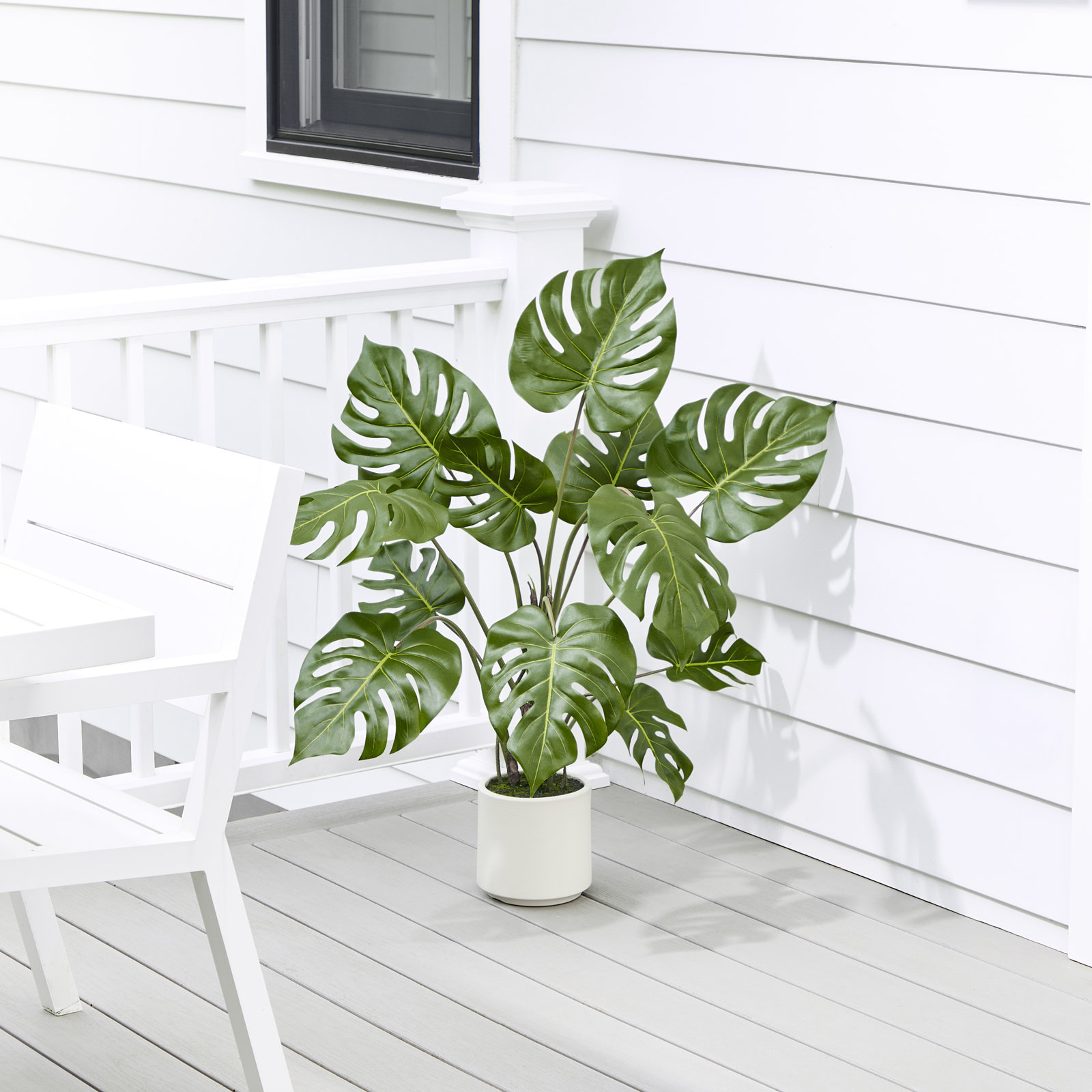 3' UV Potted Monstera Plant, 36 in x 24 in