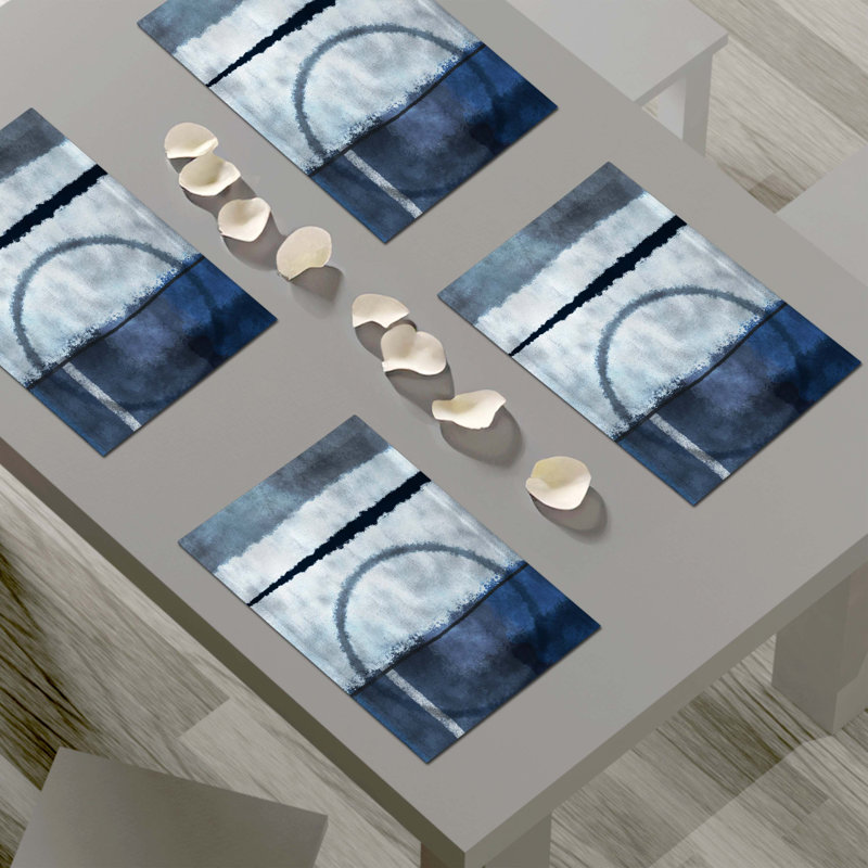 Polyester Abstract Rectangle Placemat