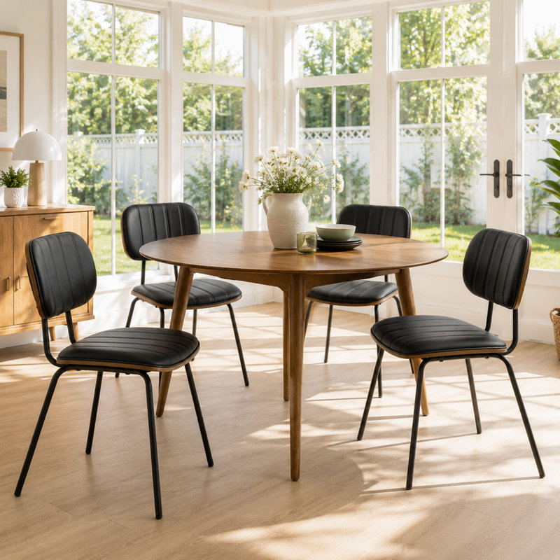 Laykyn Upholstered Dining Chair, Black