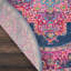 Tapis oriental bleu marine / rose Abbate-438258021