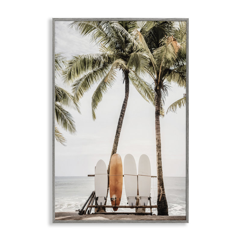  Hawaï, planches de surf voir l'art de la giclée par Sissi et Seb, H 18 po x l 12 po, Estampe numérique Farmhouse