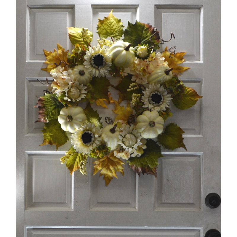 Couronne de citrouille 24 po Hydrangea