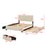 Lit plateforme tapissier avec 2 tiroirs et lit gigogne-884989921