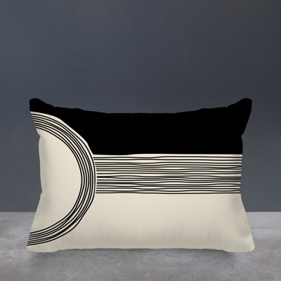 Cassie Abstract Outdoor Reversible Throw Pillow