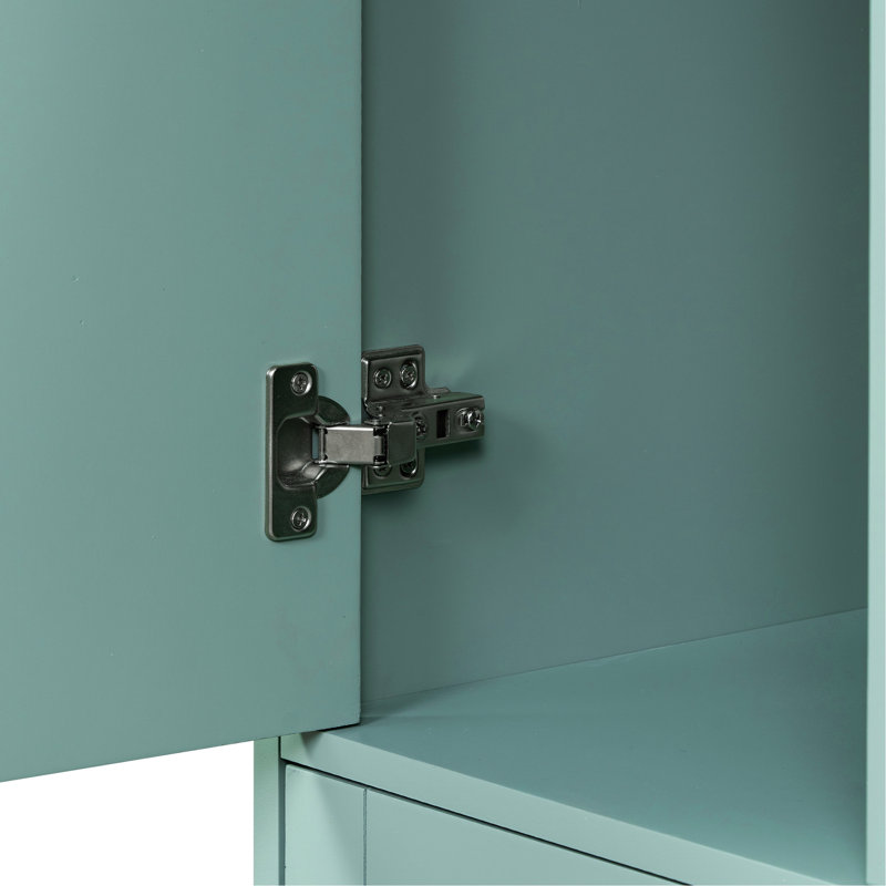 Meuble-lavabo de 36 po avec armature minimaliste élégante en bois massif et capacité de rangement suffisante