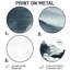 Finty - Lake Mountains, art mural rond en métal-1230176030