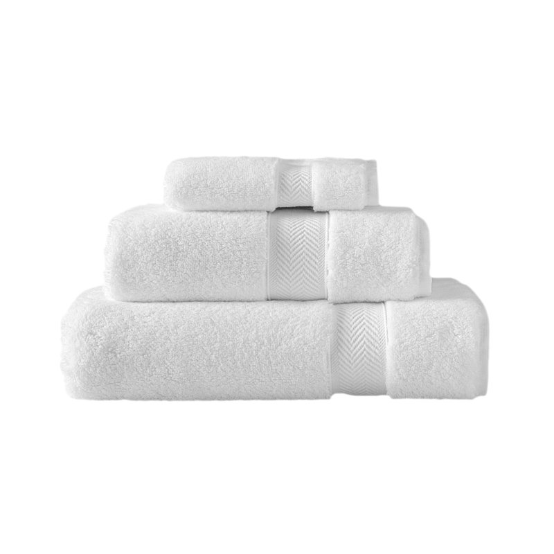 Modbury 3 Piece Turkish Cotton Towel Set by SaaSoh, White