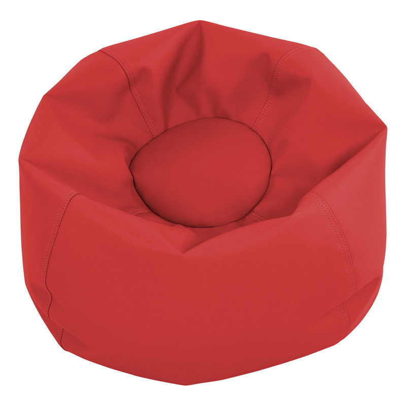 SoftScape Classic Bean Bag, 19" H x 26" W x 26" D, Red