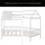 Lit simple en bois avec clôture-1837590678