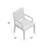 Zaedin 18'' H Upholstered Armchair