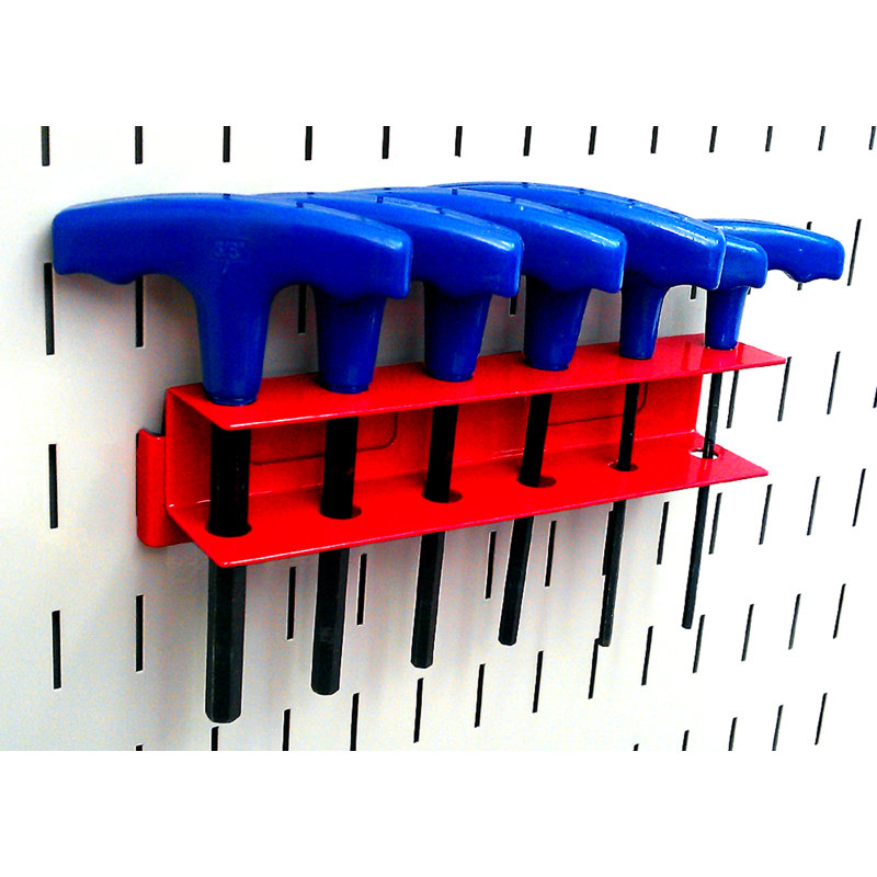 Pegboard Bin Piece Set, Red