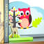 Enchanted Woodland 106.05cm H X 58.42cm W Solid Wood Kids Bookcase