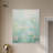 Pale Green Waterlilies Canvas Boho Minimalist Abstract by Art Remedy-104438980-104438969