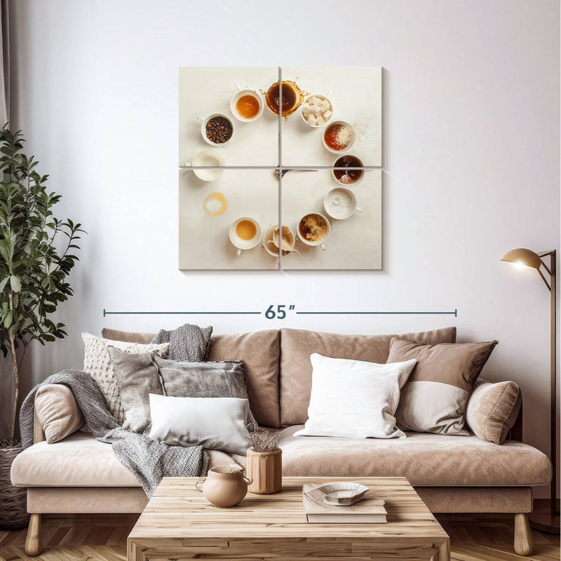 Always Coffee Time, 38" H x 38" W