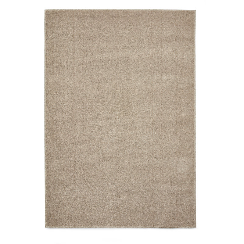 Solid Colour Area Rug, Rectangle 80 x 150 cm, Beige