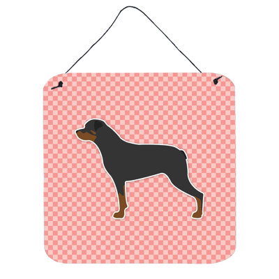 Décoration murale damier rottweiler