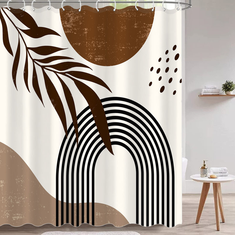 Ensemble de rideaux de douche Boho