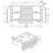 Monette Black 3-Drawer Server