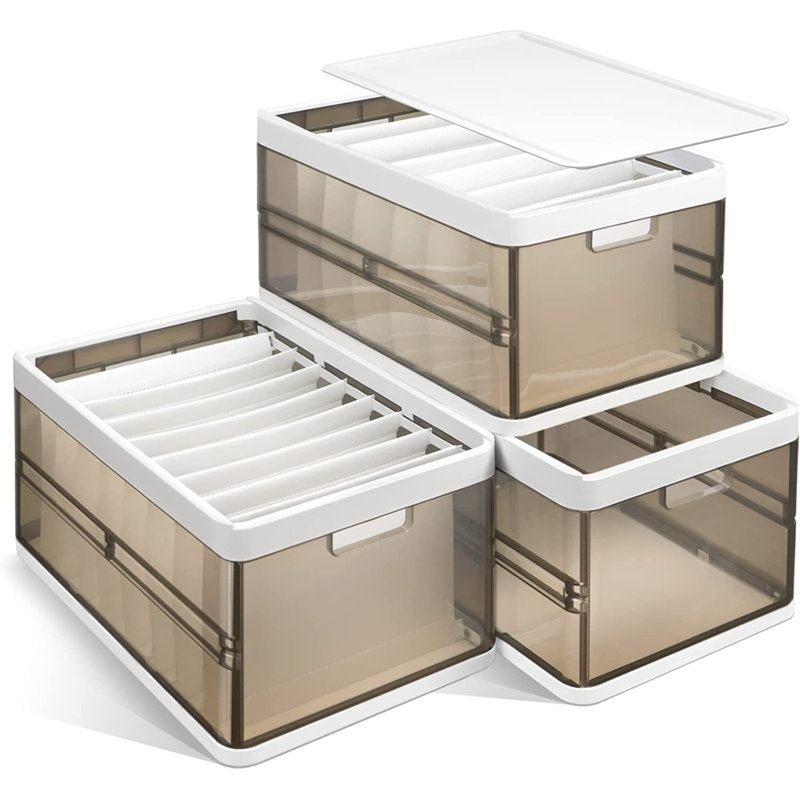 Foldable Storage Bin Set for Organizing Toys and Clothes (Set of 3)