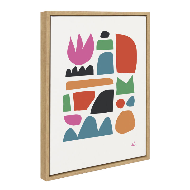 Spring by Kelly Knaga - Floater Frame Graphic Art on Canvas