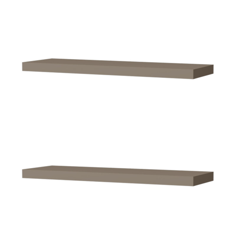 Floating Shelf Lyle, Living Room, Pine, Light Gray, 1.5" H x 31.5" W x 9.8" D