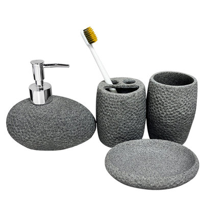 Ensemble complet d'accessoires de salle de bain 4 pièces