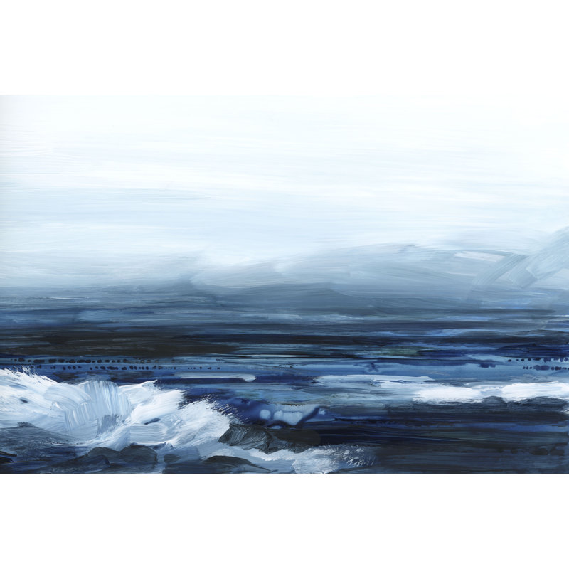 View From The Lighthouse I - Painting, 20 cm H x 30 cm W, Wrapped Canvas