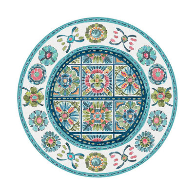 Boho Plaza Round Tablecloth