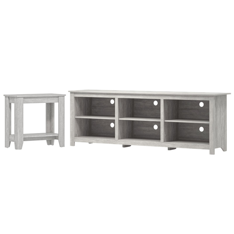 Korey Farmhouse Coordinated Living Room 2 Piece Furniture Set, Dusty Gray Oak, Dusty Gray Oak