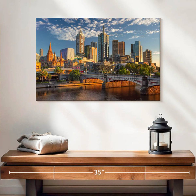 Melbourne In Summer, 16" H x 24" W