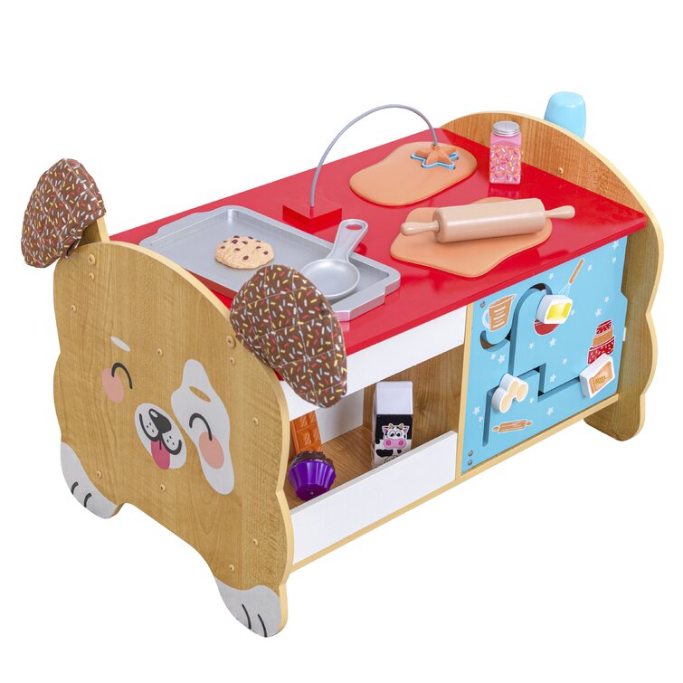 KidKraft Foody Friends: Deluxe Baking Fun Puppy Wooden Toddler Activity  Center with 42 Accessories & Reviews