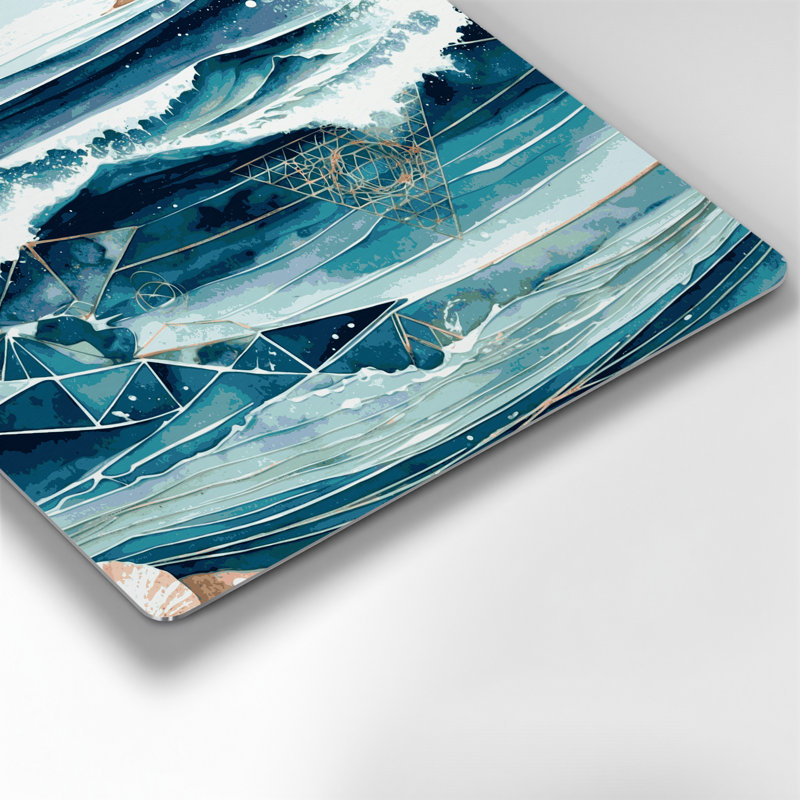Art mural en métal Coastal Coastal, H 16 po x l 16 po
