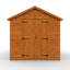 8 ft. W x 10 ft. D Solid Wood Shiplap Apex Garden Shed