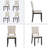 Dining Chairs Only, Modern Minimalist Dining Chairs Set Of 4, Kitchen Chair With Padded Seat, Wooden Upholstered Side Chair For Dining Room, Living Room, Kitchen-1022277529