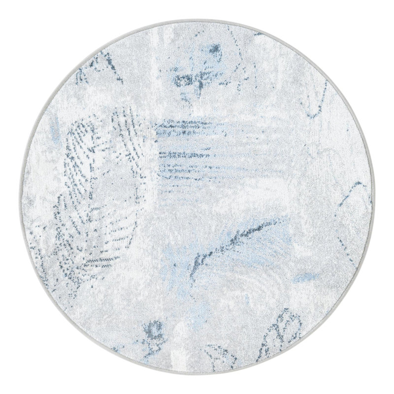 Lamm Floral Indoor Rug, Round 3'3"